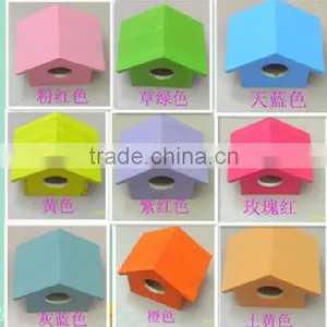 Bird House Stake Bird House Wooden Craft Miniature Wooden Birdhouses thumbnail-1