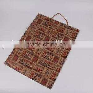 Printed Foldable Gift Bag / Retro Look Shopping Paper Bag thumbnail-6