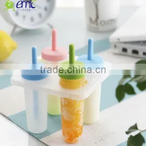 Oval Set of 4 Plastic Ice Cream Mould With Color Handle thumbnail-1