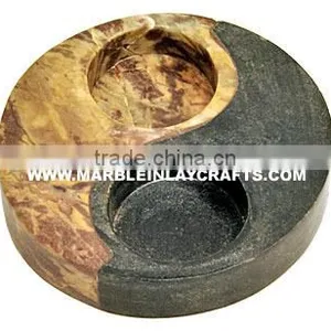 Soap Stone Decorative Tea-light Candle Holders Carved Soapstone Tea Light Candle Holder thumbnail-1