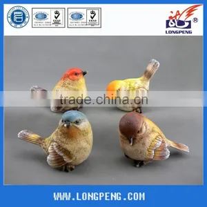 Eco-Friendly White Polyresin Bird Garden Decoration thumbnail-2