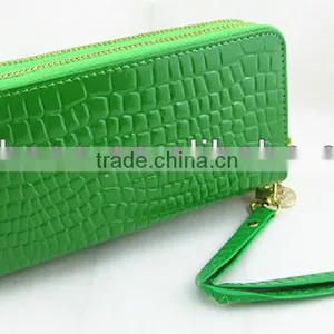 Ladies' Croco Fashion PU Leather Wallet thumbnail-3