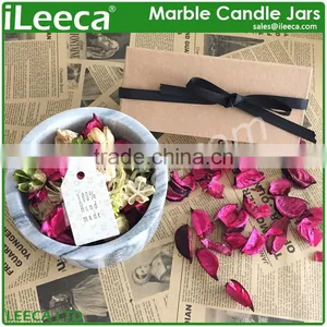 Big Size Home Premium Marble Candle Holder Jars thumbnail-1