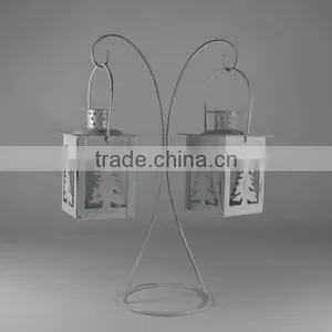 Metal Stand With Two Christmas Tree Lantern thumbnail-6