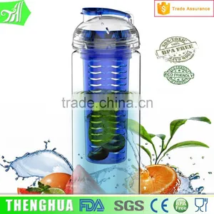Bpa Free 27oz Tritan Custom Logo Fruit Infuser Shaker Water Bottle thumbnail-5