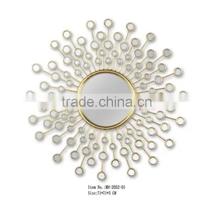Modern Style Living Room Iron Frame Silver Mirrors thumbnail-4