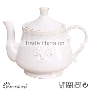 Cheap Price Ceramic Water Pot,China Wholesale Stoneware Embossed Water Pot thumbnail-1