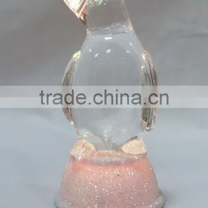 LED RBG Changing Acrylic Crystal Plastic Penguin Animals Toys for Kids thumbnail-3