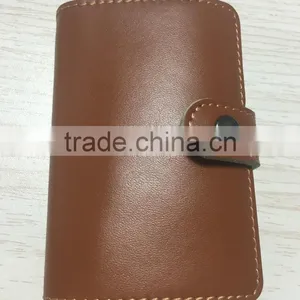 Multi Function Genuine Leather/PU Leather & Aluminum Credit Card Holder Slim Metal RFID Protector Wallet thumbnail-5
