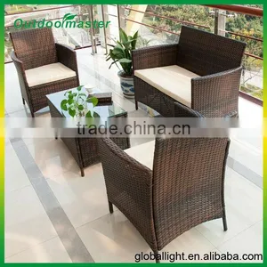 Outdoor Garden Wicker Rattan Furniture With Beige Cushion thumbnail-6