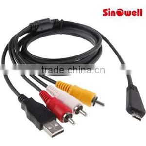 USB AV TV RCA Audio Video Composite Cable, RCA AV Adater Cable for Sony thumbnail-1