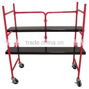 Steel Scaffold,4' Steel Mini Folding Mobile Utility Stand thumbnail-1