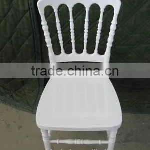 Many Colors Available White Resin Napoleon Chair for Party Rental thumbnail-4