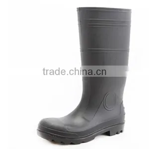 Black Pvc Safety Gumboots From Manufactuer thumbnail-1