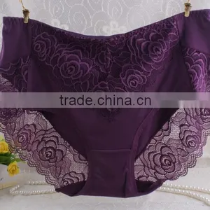 Beauty Color Lace/spandex Sexy Adult Woman Panty Transparent Underwear for Girl thumbnail-5