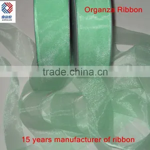 Wholesale Decorative Light Green Organza Ribbon thumbnail-2