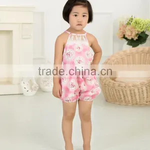 Wholesale Flod Fashion Newborn Baby Girls Floral Romper Infant Bodysuits Adorable Lace Kids thumbnail-1