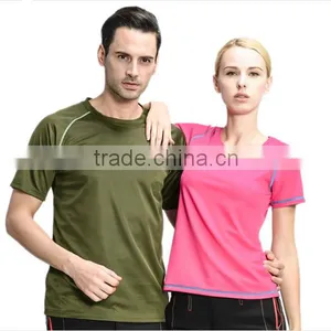 2016 Running Wear Dry Fit Tshirt 100% Polyester Honeycomb Mesh Women and Men Shirt thumbnail-5
