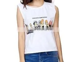 Women's Fashion Croptop T-shirt , 3d T-shirt Printing thumbnail-1