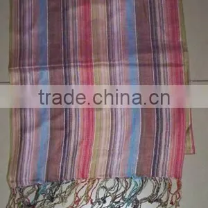 Viscose Striped Stole Scarf thumbnail-1