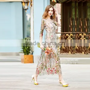 Gypsy Pop Line Evening Dresses Lace Dress Fabric thumbnail-3