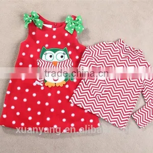 Christmas Boutique Hot Sale Penguin Applique Girl Gift Outfit thumbnail-1