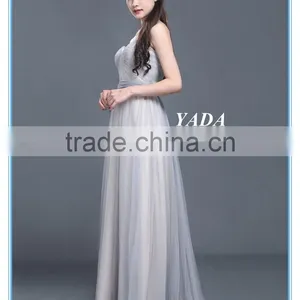 Latest Design Grace Woman Pleats Tulle Evening Dresses for Bridesmaids Dresses thumbnail-3