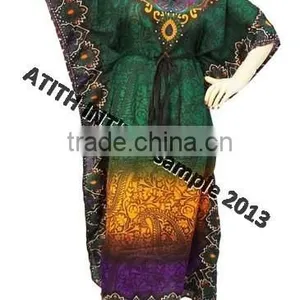 LADIES PRINTED KAFTAN thumbnail-1