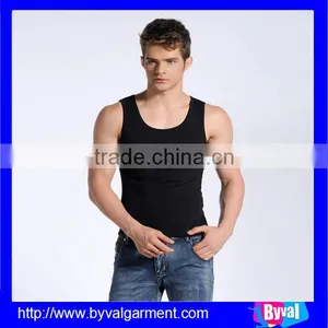 Oem Men Plain Dyed Dry Fit Sleeveless Fitness Shirt thumbnail-2