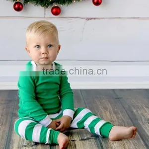 Christmas Pajamas Stripe Pajamas Organic Cotton Pajamas Baby Boy Christmas Clothes thumbnail-1