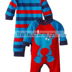 Printed Autumn Wear Long Sleeve Custom Infant Organic Wholesale Newborn Baby Cotton Clothes Import China thumbnail-2