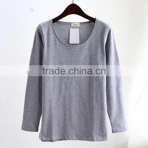 Made in China! Custom Made Ladies Elastic Bottom Shirt ,women Base Shirt thumbnail-2