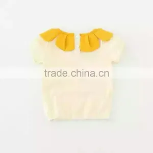 2016 Style High Quality Shirt 100% Cotton Fabric for T-Shirt Lace Baby Shirt thumbnail-2