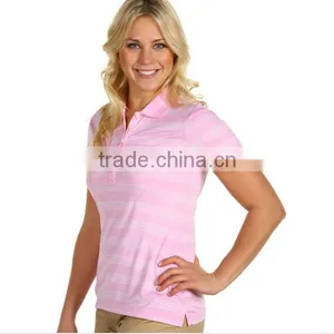 Lady Yarn Dyed Striped Wholesale Dhl Polo Shirt thumbnail-1