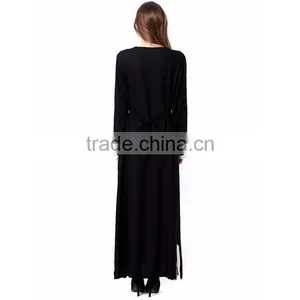 Muslim Fashion Women Long Sleeve Abaya 2017 Dubai Dress Kaftan Dubai Abaya Wholesale thumbnail-6