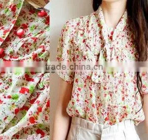 Women's New Printed Chiffon Style Blouse Pattern thumbnail-1