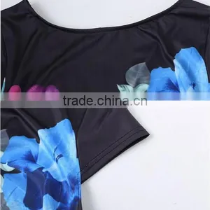 Women Polyester One-piece Printed Floral Vintage Style Dress thumbnail-3