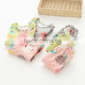 Autumn New Style Animal and Flower Printing Cotton Soft Girl Pajamas thumbnail-1