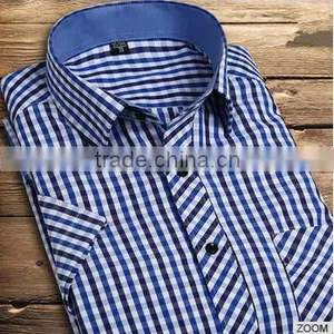 2015 Summer New Short Sleeve Shirt Man Shirt Dress Shirt Men's Clothing thumbnail-3