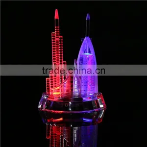 High Quanlity Crystal LED Dubai Tower With Souvenir Gift thumbnail-3