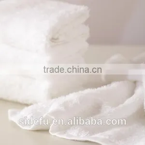 Wholesale Hotel 100% Cotton White Bath Towel Set thumbnail-4
