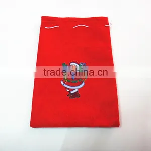 Gift Bag Jewelry Red Velvet Pouch Drawstring Christmas thumbnail-3