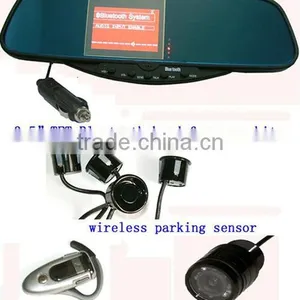 WINDSTONE-Original Factory-Bluetooth Rear View Mirror Hands Free Car Kit and 3.5 Inch TFT Monitor,Camera thumbnail-1