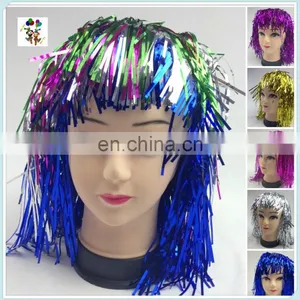 Cheap Colors Carnival Party Unisex Short Tinsel Wigs HPC-0023 thumbnail-1