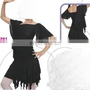 Salsa Dresses Latin Dance Wears Latin Skirt Latin Dresses Performance Wears Stage Wears thumbnail-1