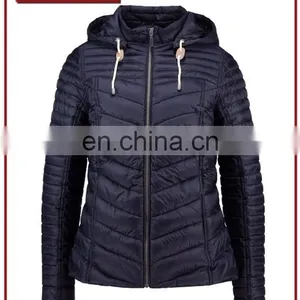 Factory OEM Short Quilted Down Jacket Women Wholesale thumbnail-1