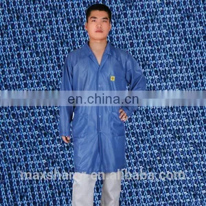 Hot Selling High Quality ESD Clothing Antistatic Diamond Knitted Smock thumbnail-1