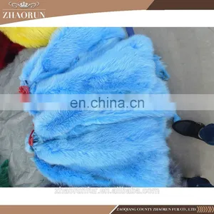 100% Real Raccoon Fur Skin / Pink Raccoon Fur Pelt for Garment thumbnail-5