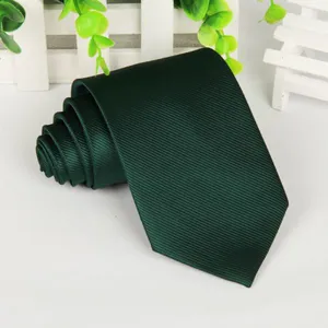 Self-tipping Silky Finish Silk Woven Neckties Adjustable Green thumbnail-1