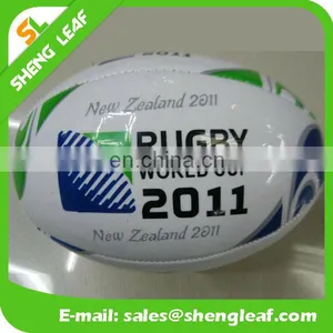 Standard Size and Weight Machine Sewn Cured Rubber Rugby Ball thumbnail-1
